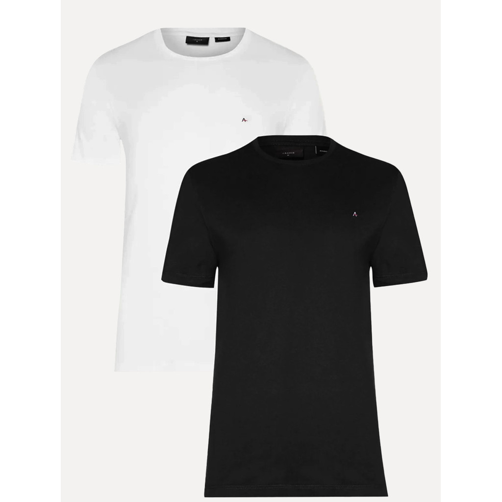 Kit Camisetas | Aramis Basic Lisa Original Preta/Branca