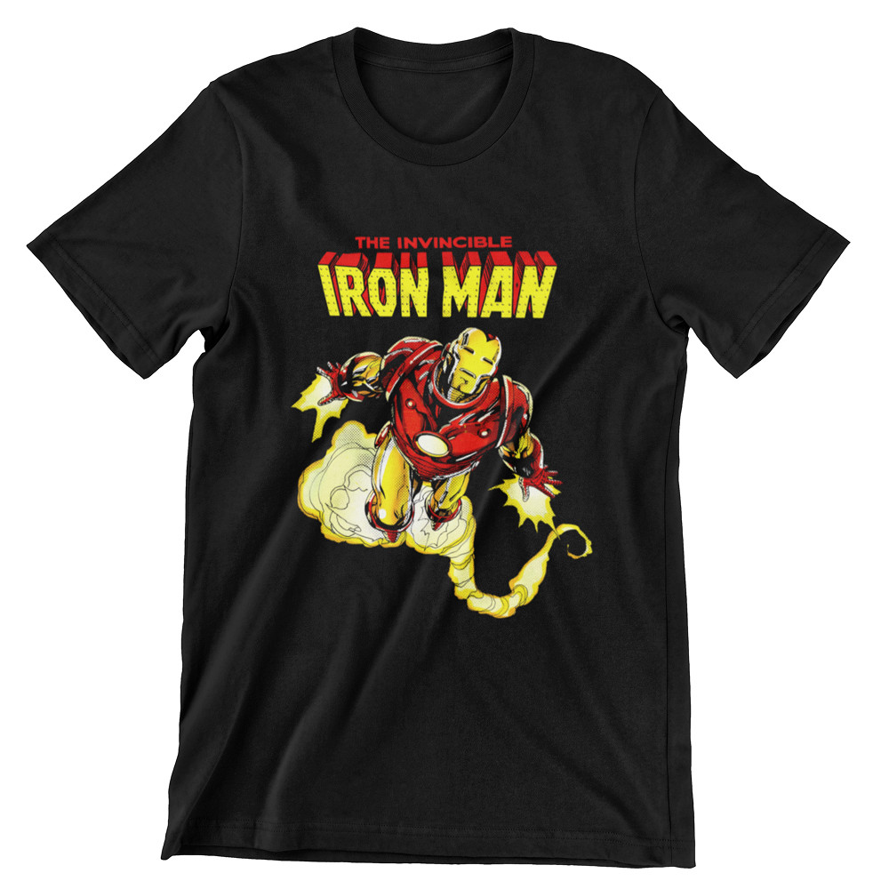 Camiseta de Qualidade Iron Man Unissex 100% Algodão TOP Premium Lançamento Envio Rápido Varias Cores! Banda Rock