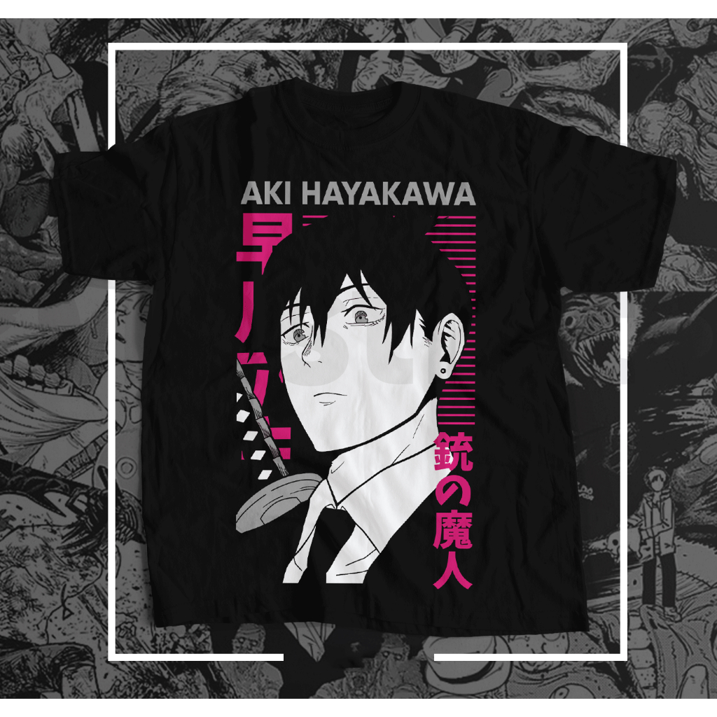 Camiseta camisa Blusa Masculina Anime Chainsaw Man Otima qualidade Premium