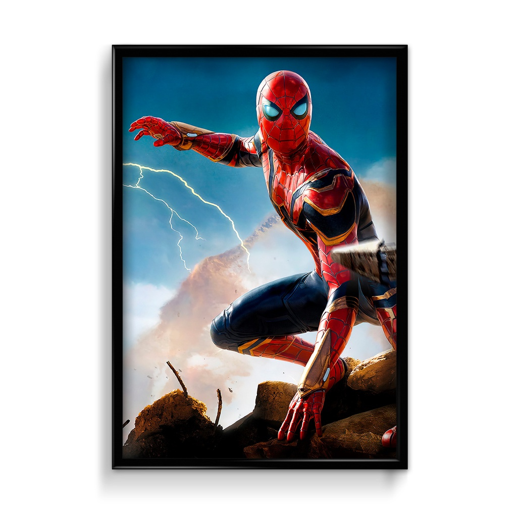 Quadro decorativo mdf 70x50 alta qualidade 4k homem aranha spiderman filme