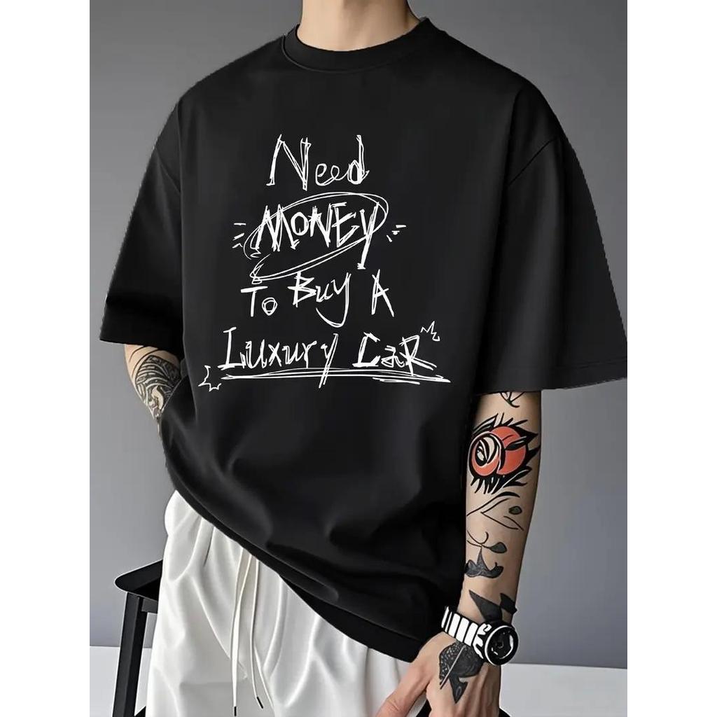 Camiseta Masculina Algodão Premium Adulto Plus Size Infantil Need Money Buy Luxury Streetwear Over Moda