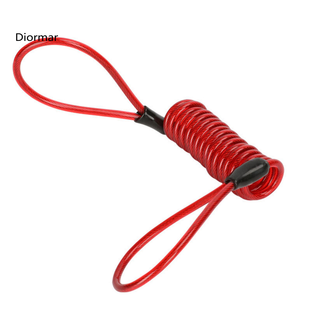 Universal Fit Lock Reminder Cable Motorcycle Bicycle Disc Brake 120cm Retractable Steel Wire Anti-theft for Mountain