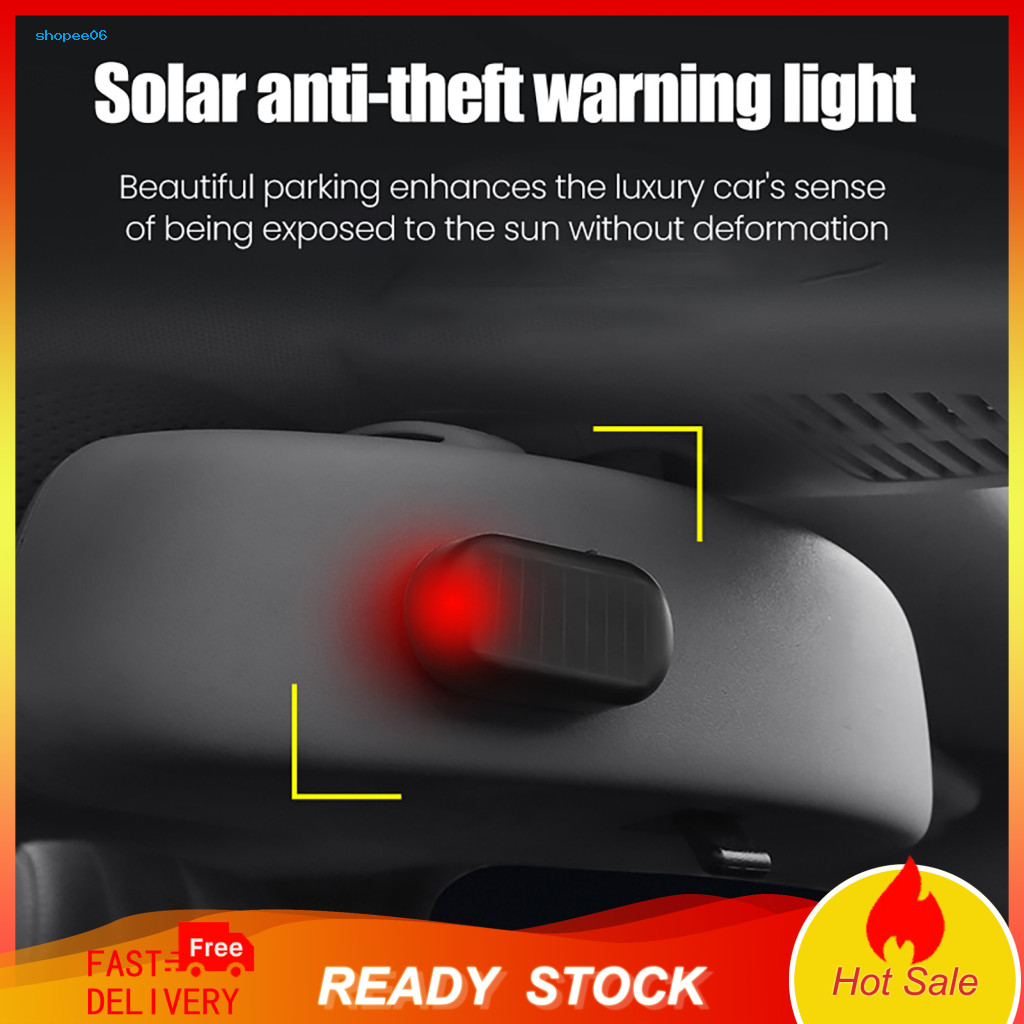 Parking Safety Light Solar Anti-theft Warning Solar-powered Car Rechargeable Energy-saving Snow Removal Device for Suv S