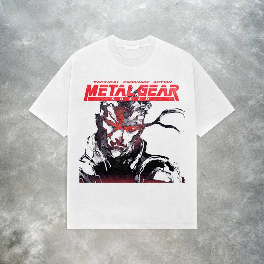 Camiseta Masculina Feminina Estampa Metal Gear Solid Snake Jogo T-shirt Unissex Streetwear Envio Imediato