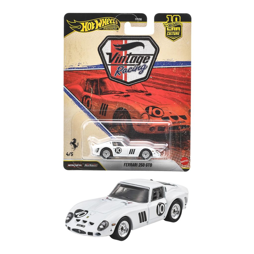 Hot Wheels Car Culture Vintage Racing Ferrari 250 GTO Die-cast Mini Car, Ages 3 and up — JKF25