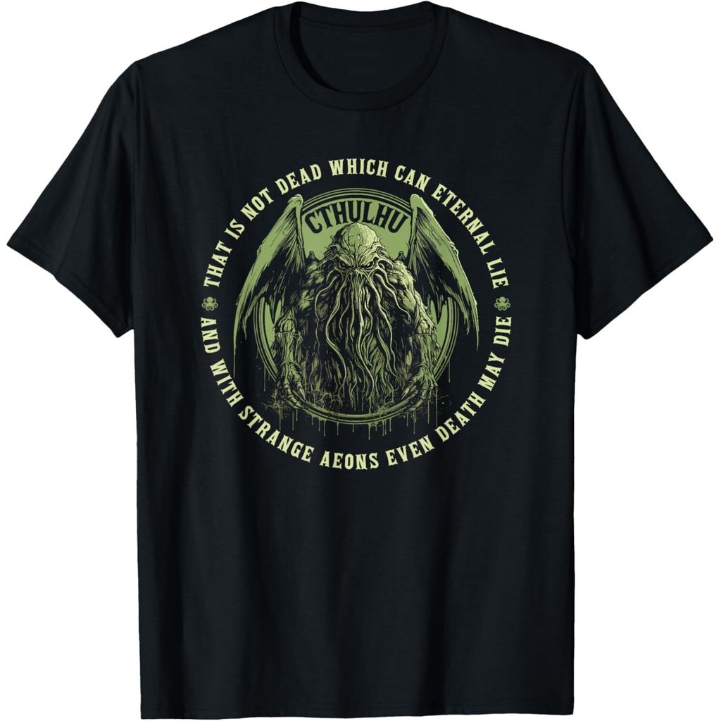 Cthulhu Death May Die Citação , Camiseta Vintage Cosmic Horror