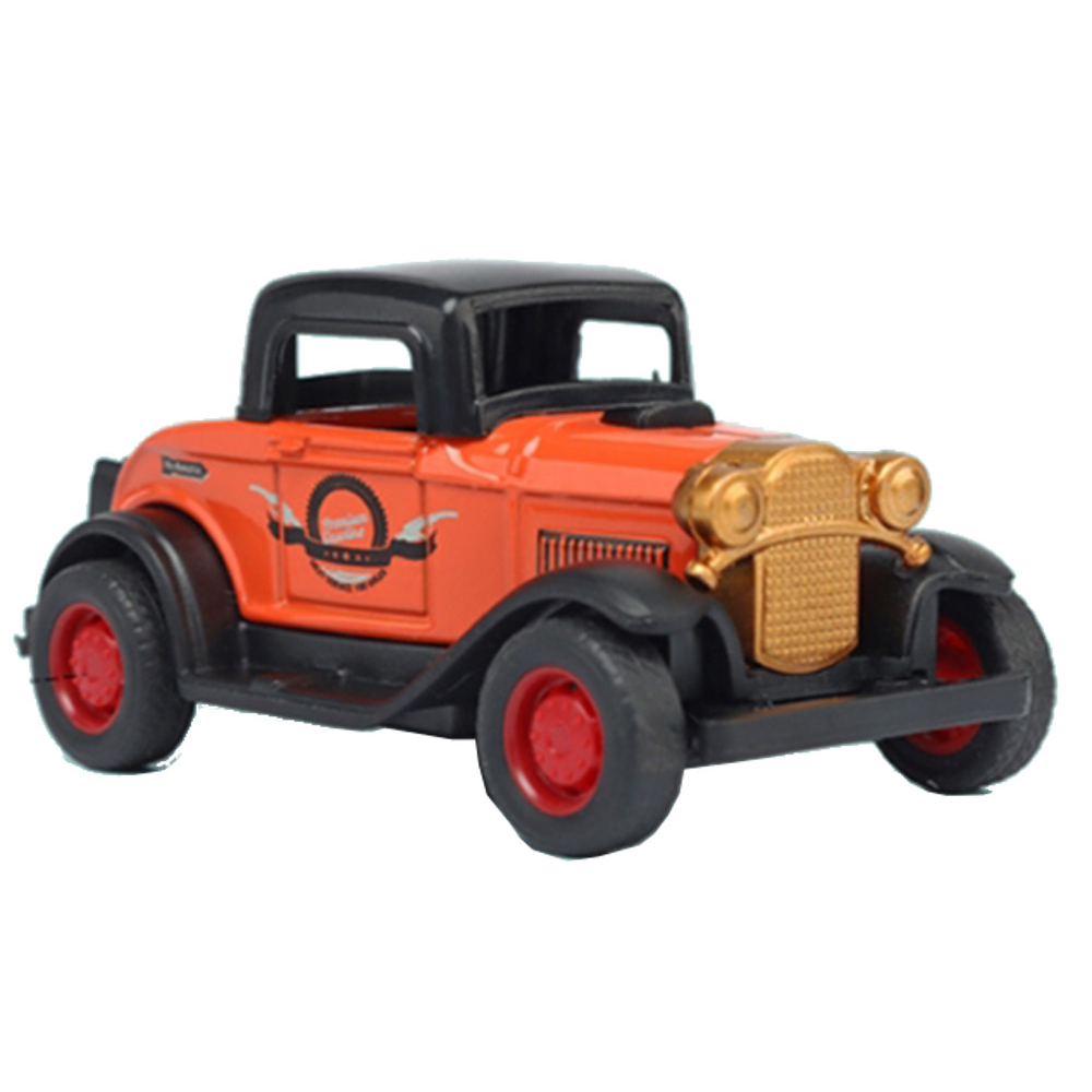 Carrinho Antigo Miniatura De Metal Die Cast Fricção Calhambeque Retrô Vintage