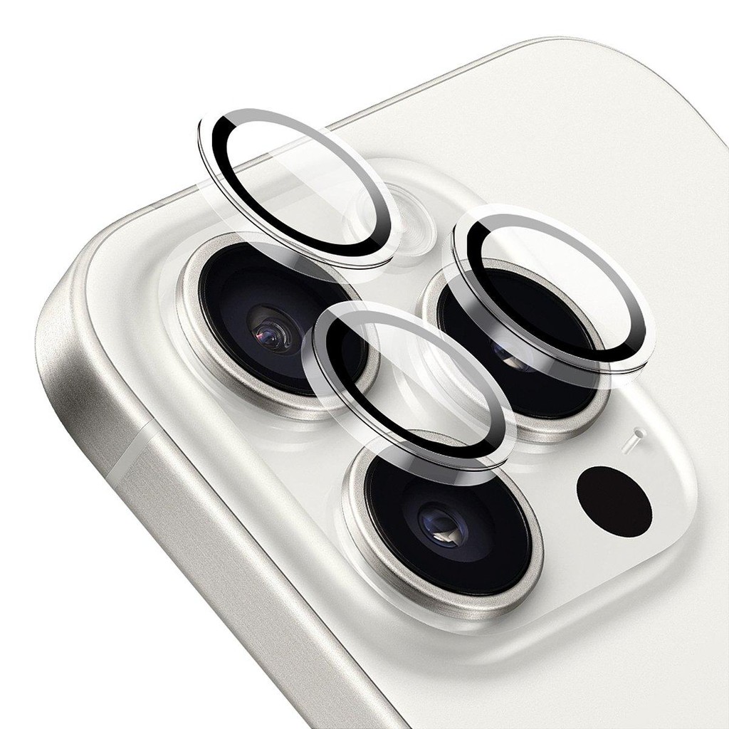 Gshied Protetor de Lente Survivor Transparente com Molde Aplicador e Frame para câmera para iPhone 16 Pro / 16 Pro Max