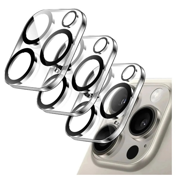 Película Lentes Câmeras Para iPhone 15, 15 Plus, 15 Pro, 15 Pro Max Proteção Total Vidro Temperado