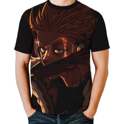 Pt Camisa Camiseta Anime Boku No Hero Hawks Dark G1852