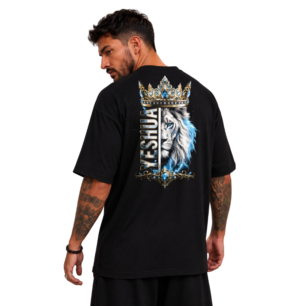 Camiseta Oversized Suedine Algodão Premium Yeshua Urban Hawk