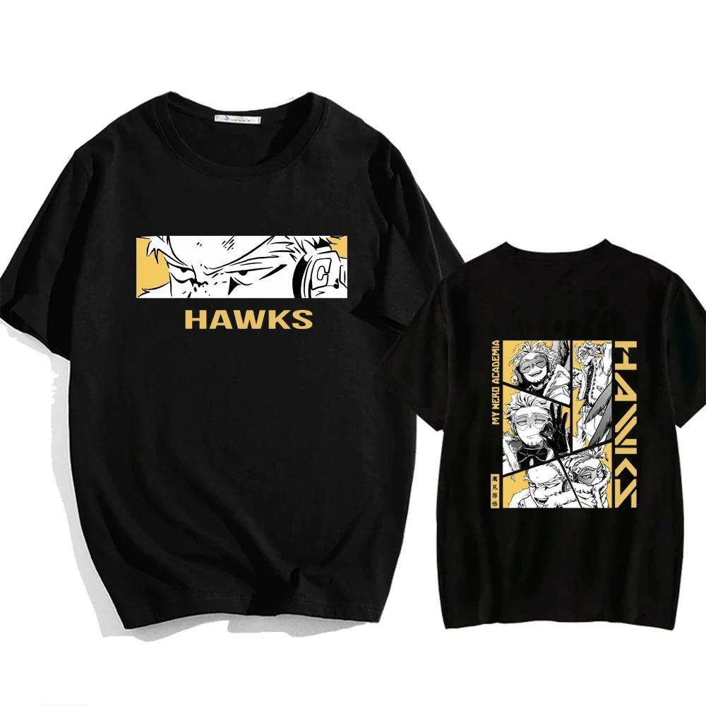 Camiseta Básica Unissex Top Hero Hawks My Hero Academia