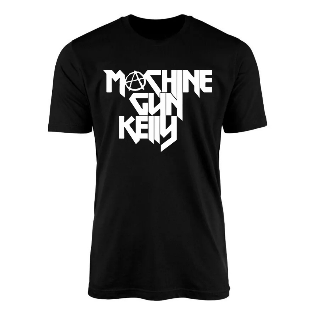 Camiseta Camisa T-shirt Machine Gun Kelly Mgk Cantor Rapper Slim Algodão Para Fã