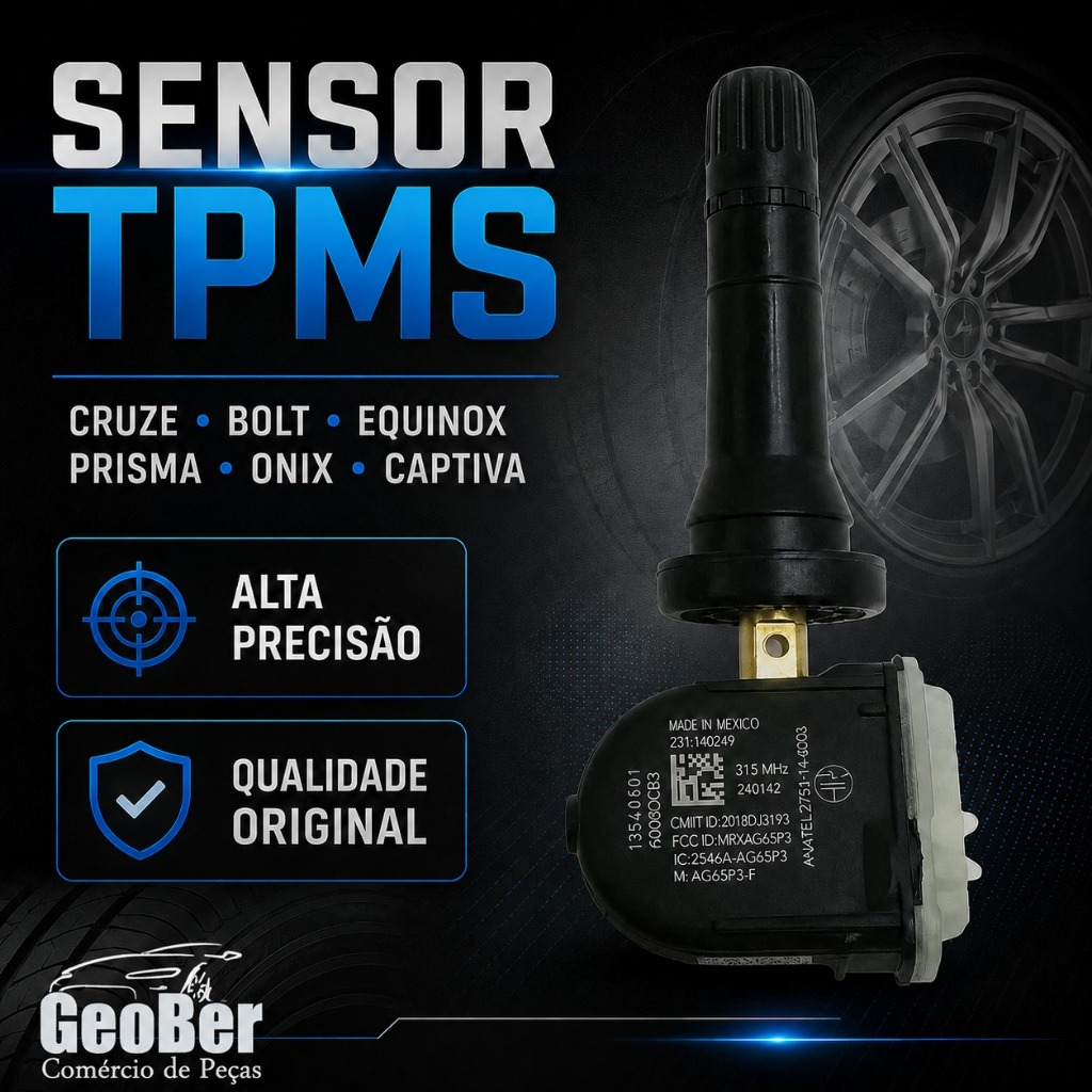 Sensor Tpms Cruze Bolt Equinox Prisma Onix Captiva 13598772