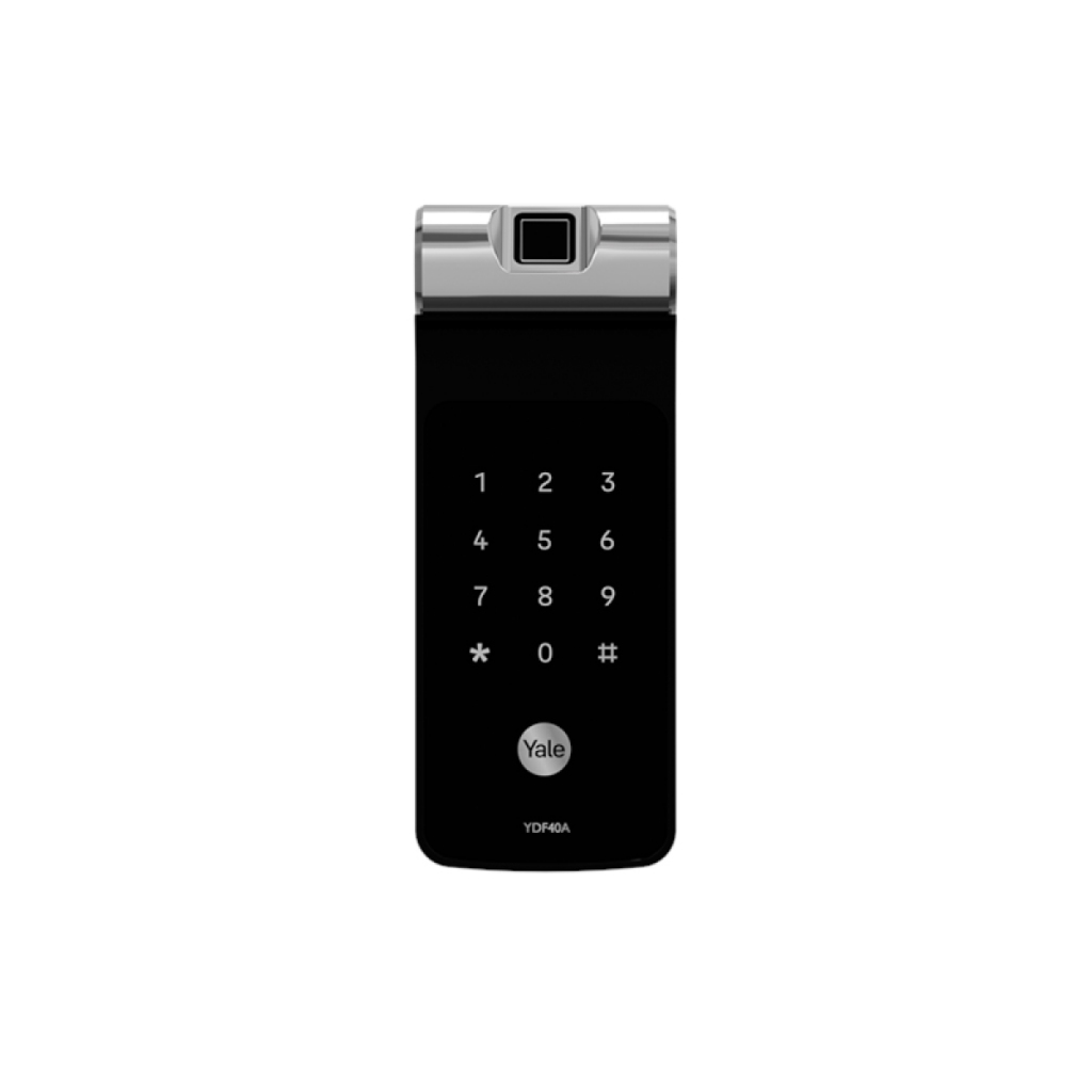 Fechadura Eletrônica Digital Yale YDF40A com Biometria Senha Dead Bolt Lingueta Tubular