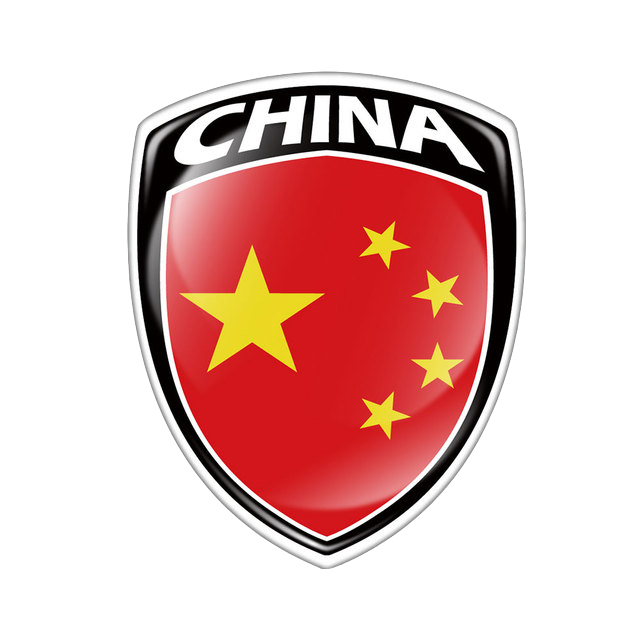 Adesivo automotivo 3D resinado Emblema Bandeira da China