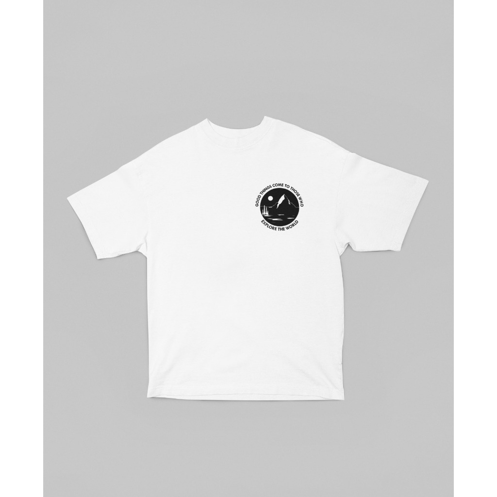 Camisão T-Shirt Camiseta Oversized Estampa Good Things Alta Qualidade 100% Algodão Fio 30.1