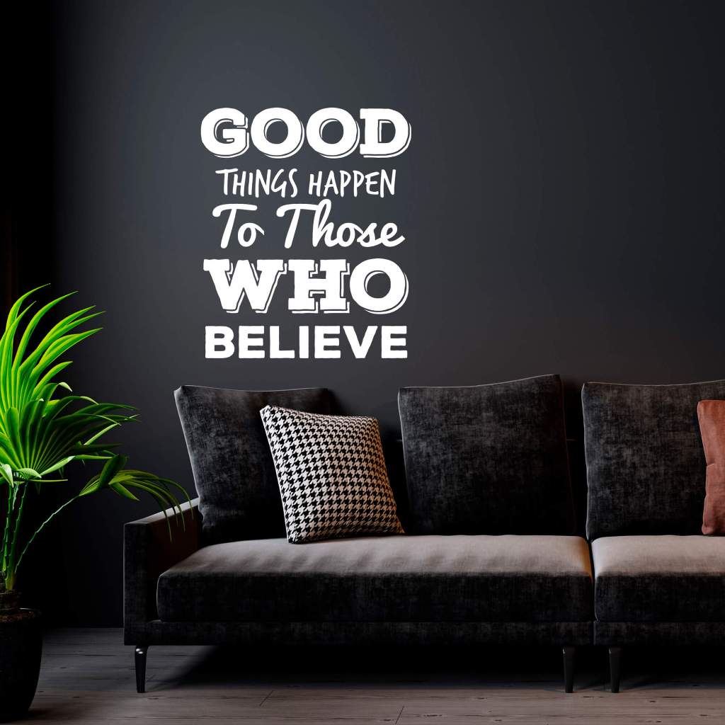Adesivo de Parede Frase Good Things