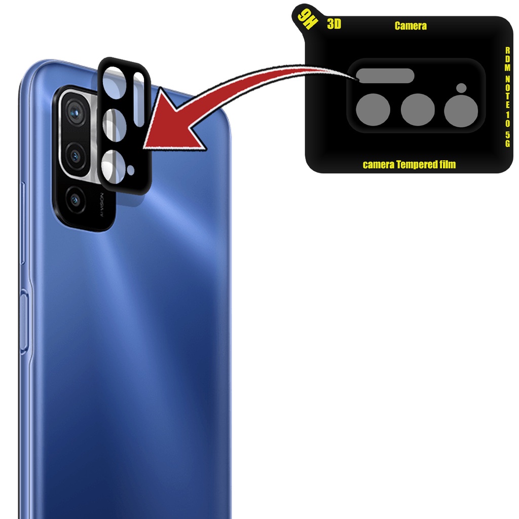 Película Câmera Traseira Redmi Note 10 5G 6.5 + Capa BORDA - Cell In Power25