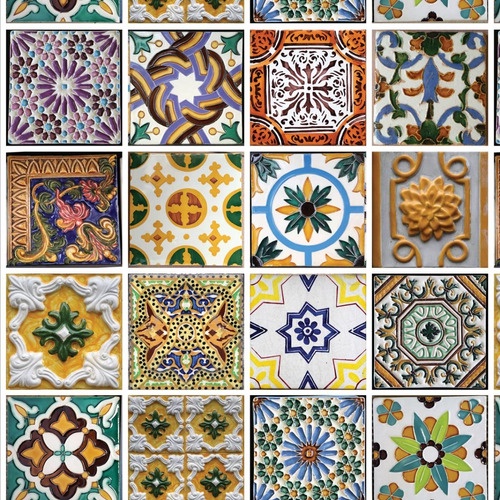 Papel De Parede Adesivo Azulejo Antigos Portugueses Vinil 3m