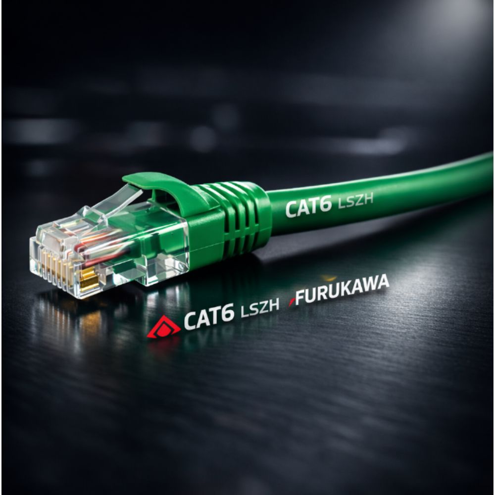 CABO DE REDE CAT6 FURUKAWA GIGALAN VERDE LSZH