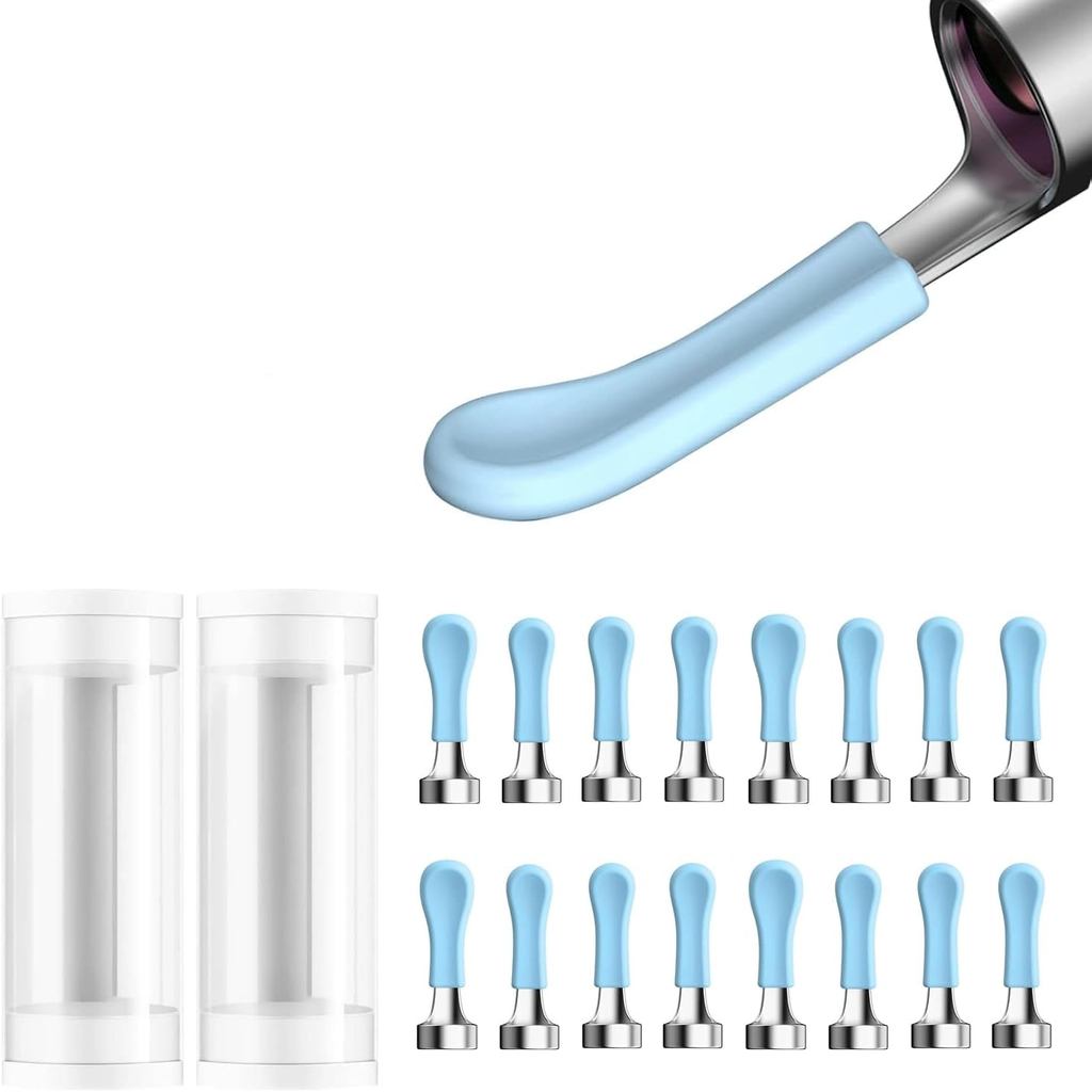 Bebird Replacement Tips Ear, 16 Pieces Waterproof Silicone Ear Spoon for Ear Wax Removal Endoscope, BEBIRD Original