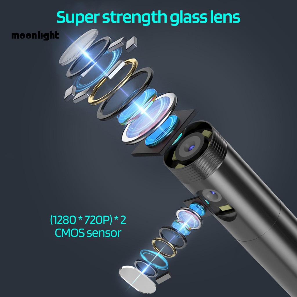 1080p Waterproof Inspection Endoscope Camera with Light Ip67 Borescope Phone Scope Easy Connection for Android Ios Ideal