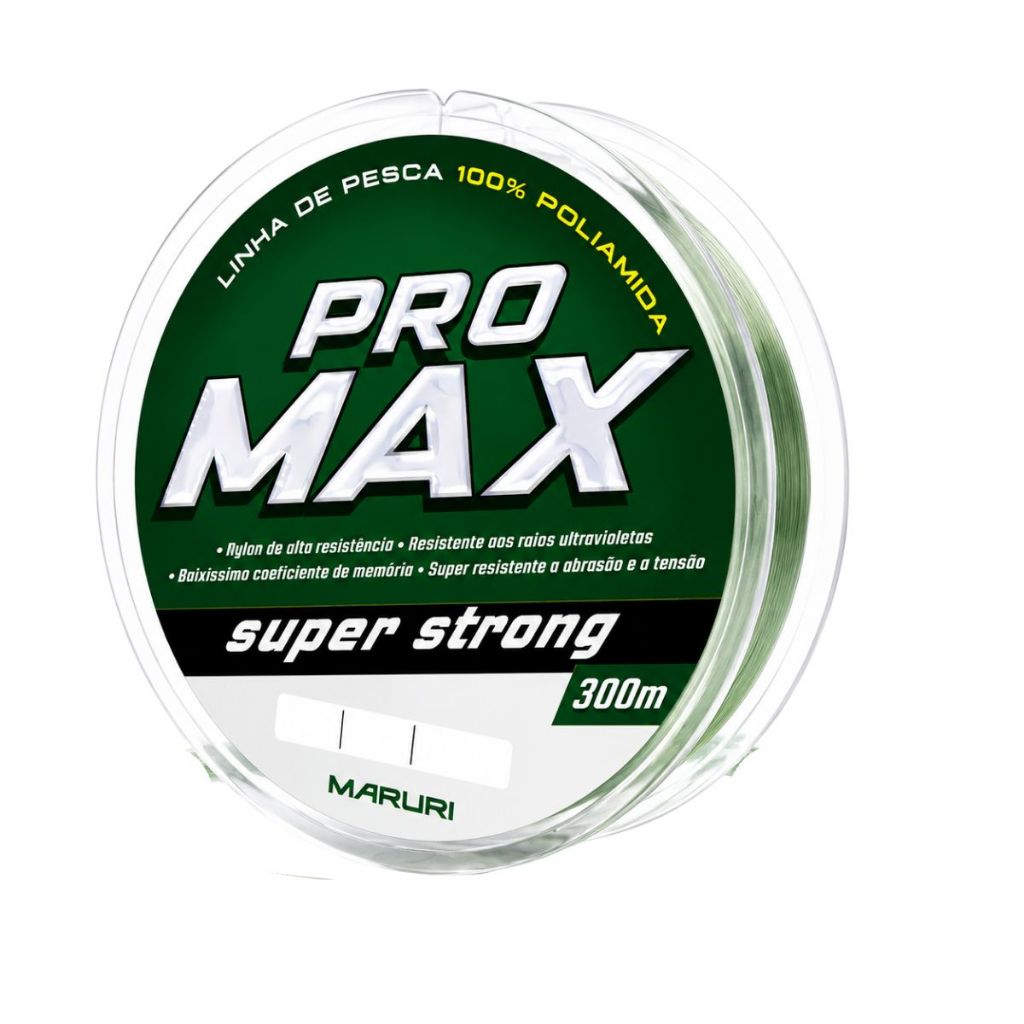 Linha de Pesca Monofilamento Soft Maruri Pro Max 250 a 300 Metros Pesqueiro