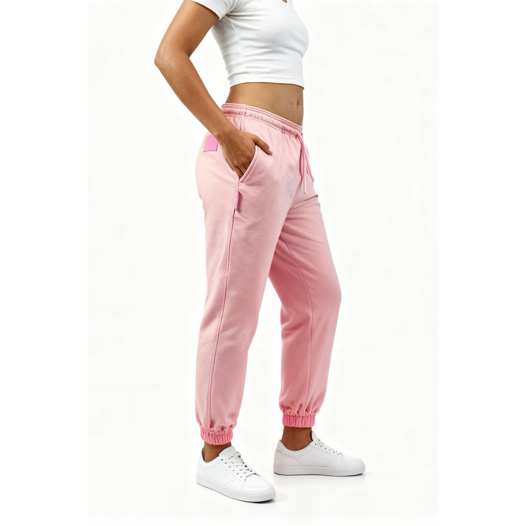 Calça Baw Track Jogger Work Essentials Rosa
