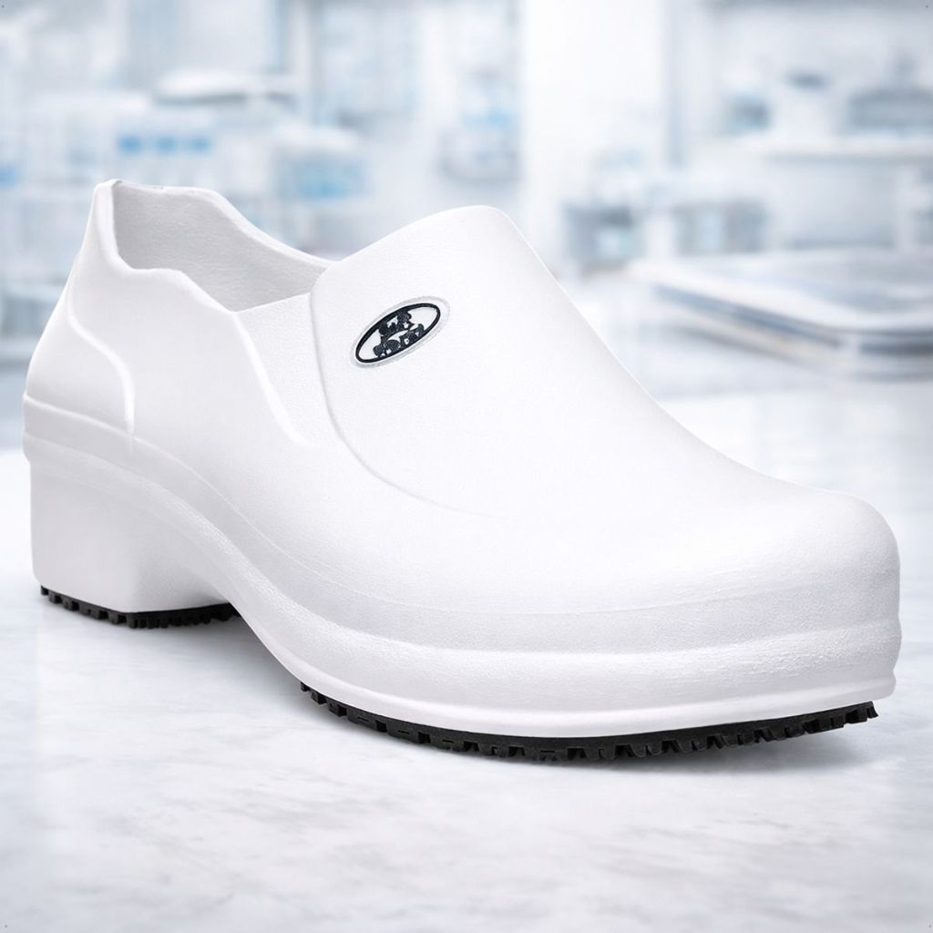Soft Works BB65 Sapato Tênis Branco EVA Antiderrapante Profissional Hospital Cozinha