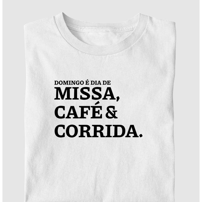 Camiseta Tradicional Domingo É Dia De Missão Catolico Crossfit Ciclismo Jesus Cristão 100% Algodão