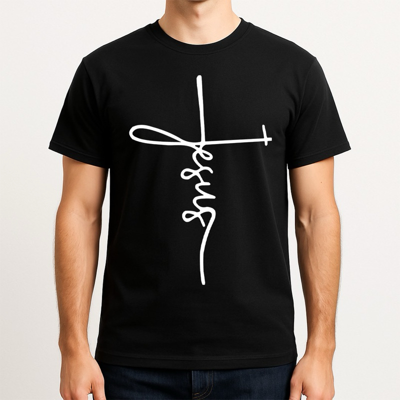 Camiseta unissex Fé Clean – Jesus Cross