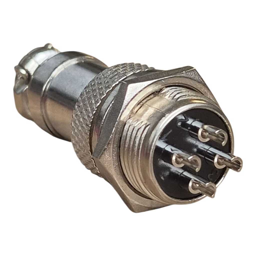 Conector Mike Ls-3003-3009-4 Vias Macho/Femea