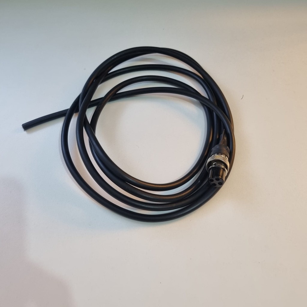 Conector Mike 4 vias fêmea + chicote 2m