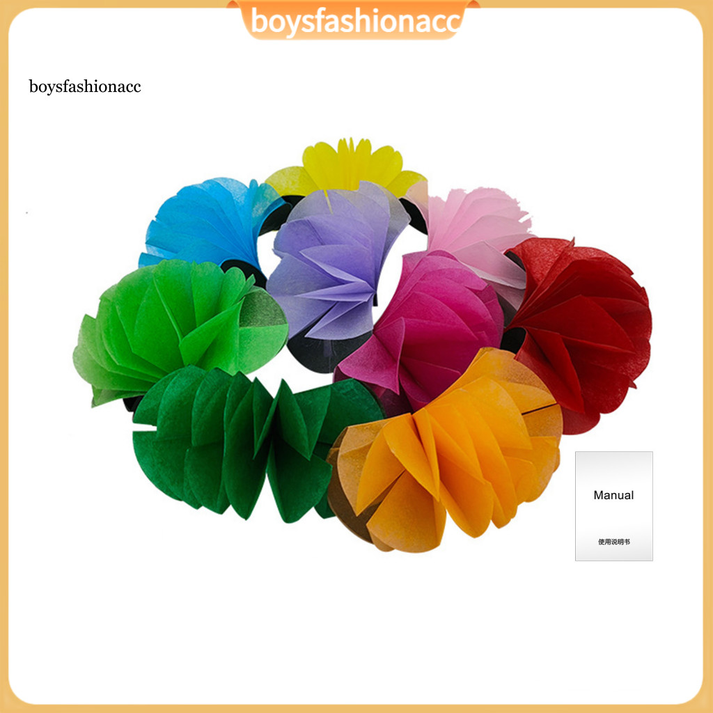 9pcs Colorful Flower Magic Trick Set for Beginners – Easy-to-use Portable Street Stage Magician Toy Kit Perfect Props