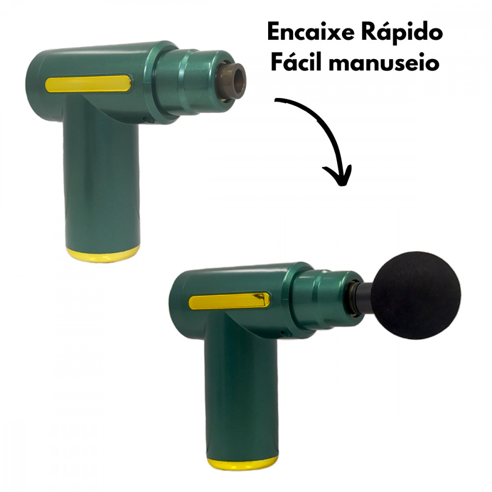 Mini Pistola Massageador Elétrico Muscular Portátil Fascial Gun KA-1177