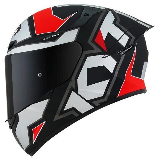 Capacete Moto Esportivo KYT Quit TT Course Electron Gloss Vermelho MotoGp
