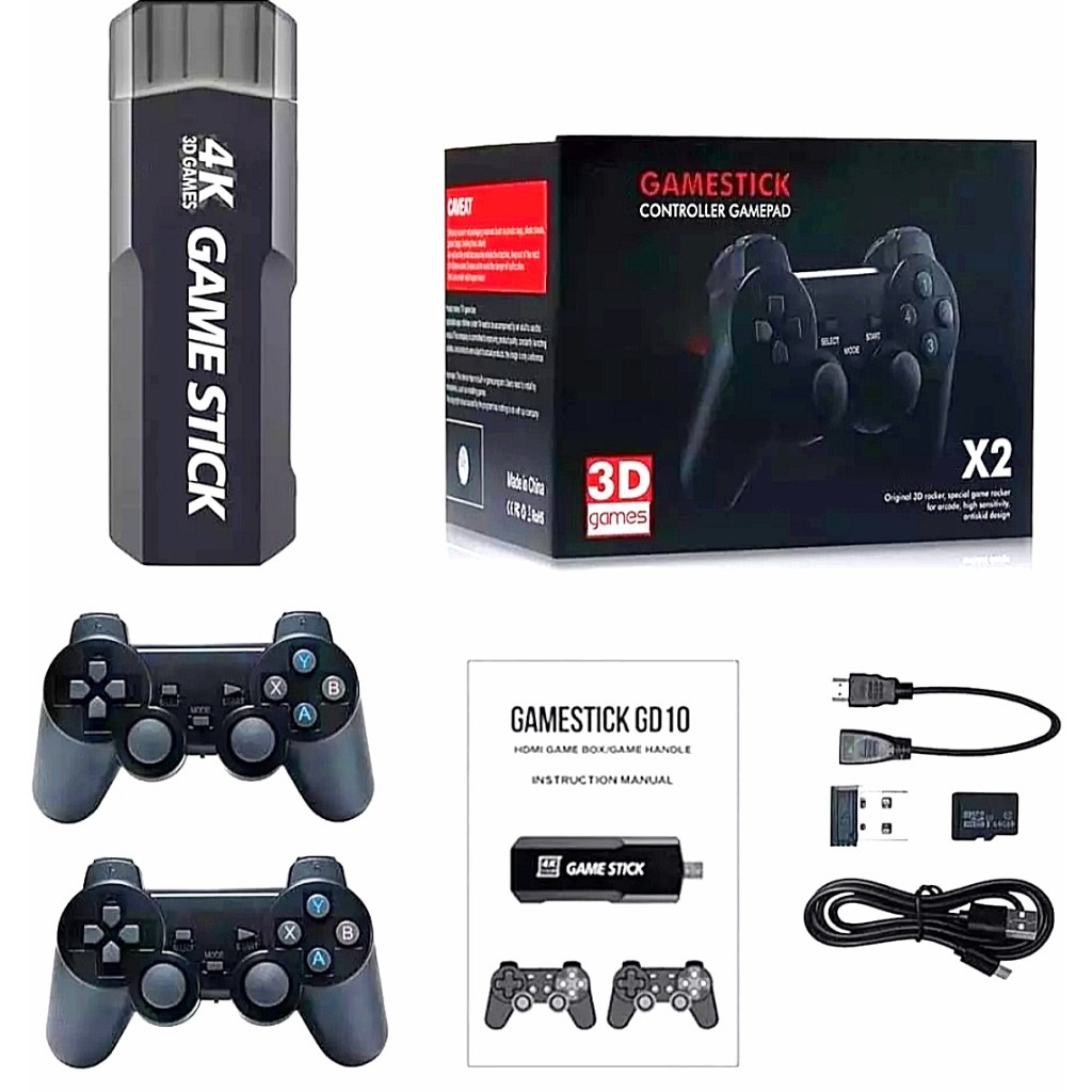 Game Stick 4K Retro Gd10 35.000 Jogos Grup_Electron