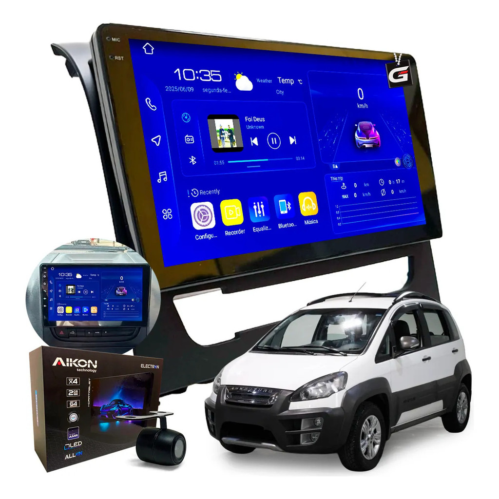 Kit Multimidia Electron 64gb Qled Android 14 Idea 2013 A 16