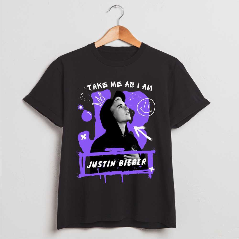 Camiseta Justin Bieber | Justice | Take Me As I Am [Unissex]