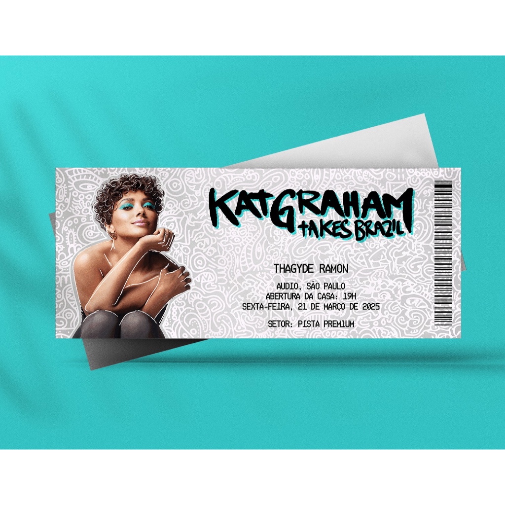 Ingresso Holográfico Personalizado Kat Graham Takes Brazil