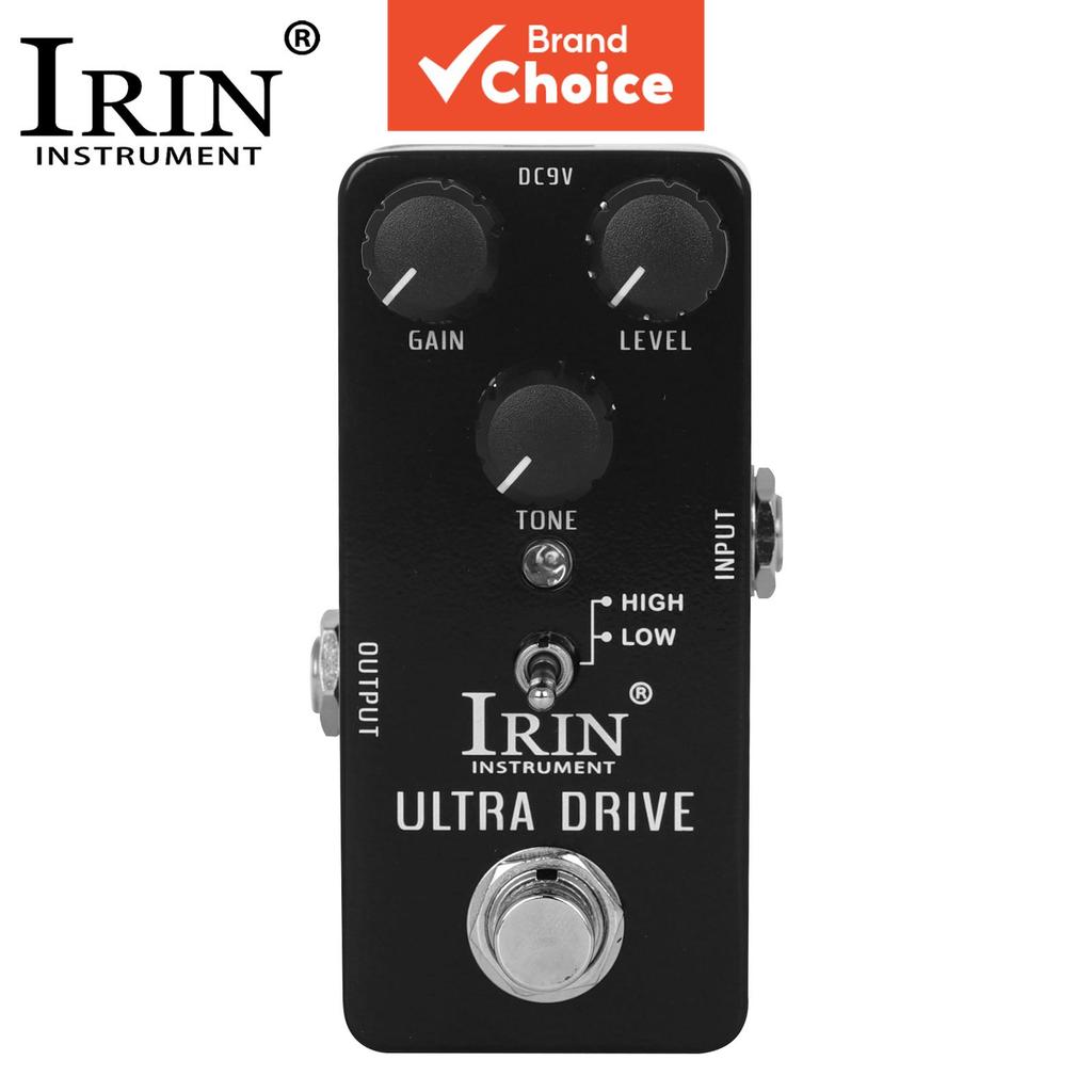 Pedal de Efeito de Guitarra Elétrica IRIN Ultra Drive True Bypass Overdrive Distortion Tone Shaping Stompbox para
