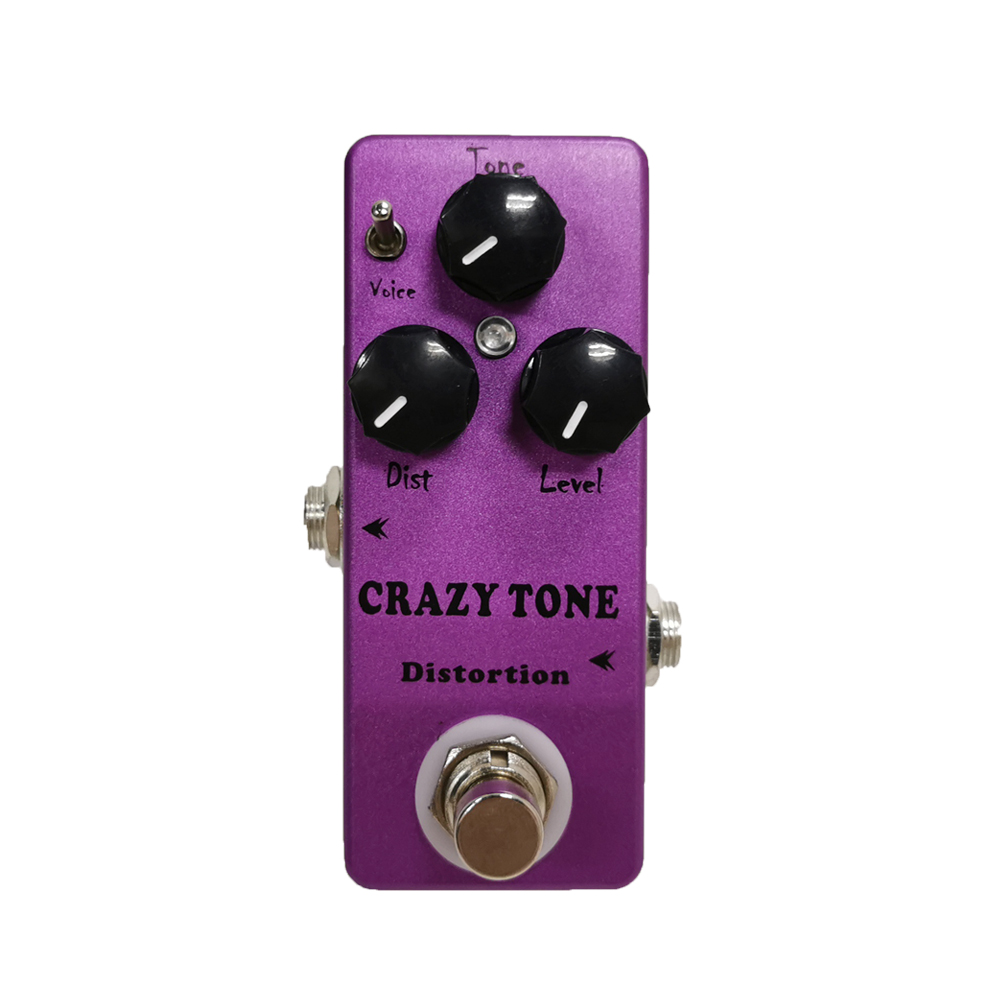 Mossky CRAZY TONE Distortion Pedal De Guitarra Único Efeito True Bypass Peças Acessório De Substituição Stompbox Present