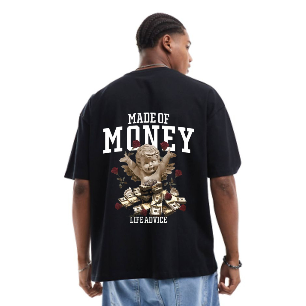 Camiseta Camisa Made of Money Anjo Dinheiro Streetwear