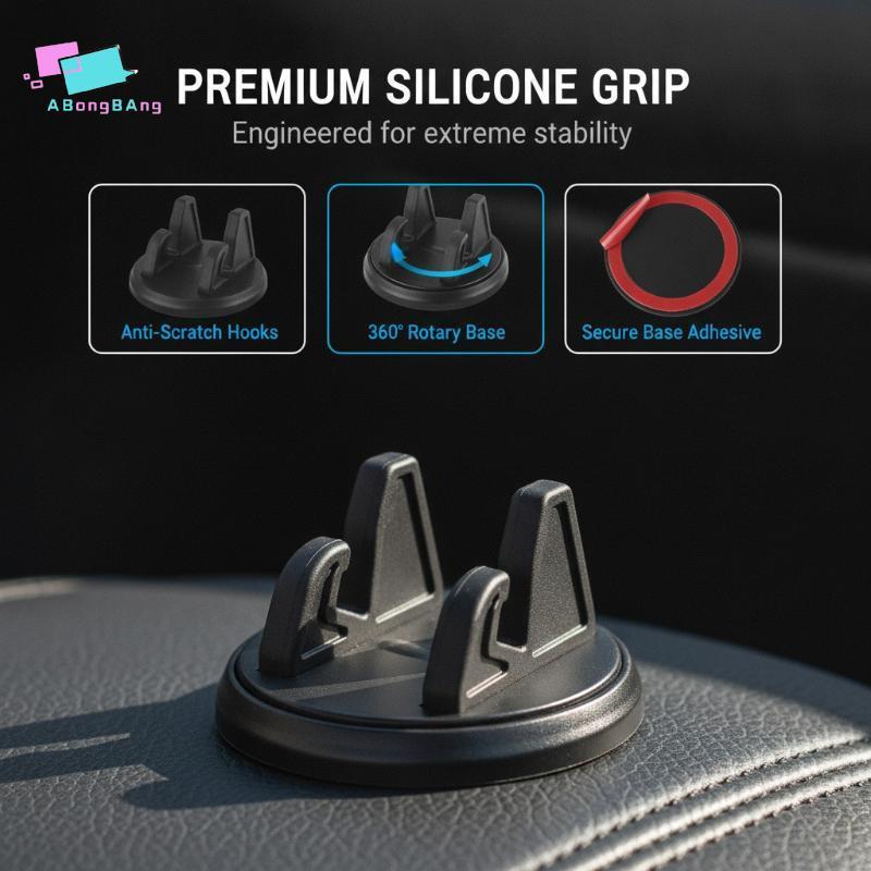 Abongbanghn Suporte Do Telefone Carro Amplapatibilidade Base Giratória De 360 Graus Para Painel Desktop Console Central