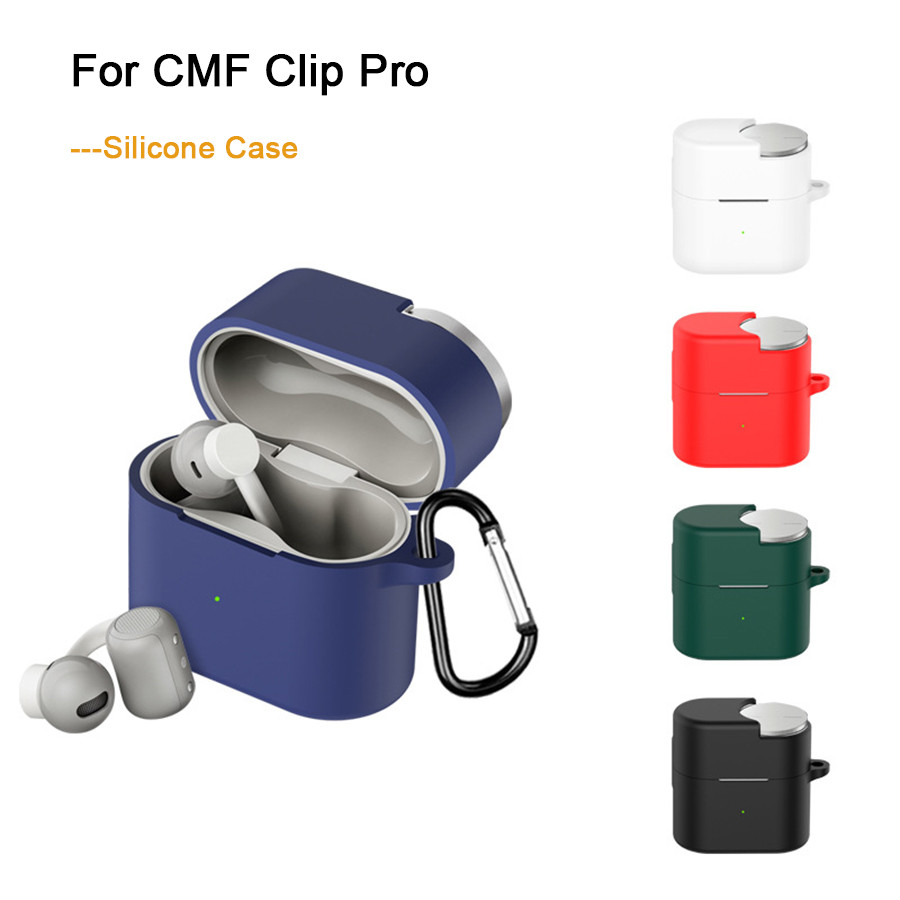 Capa De Fone De Ouvido De Cor Sólida Fundas Para Nada CMF Clip Pro Capas Silicone Macio À Prova De Choque Nothing Shell