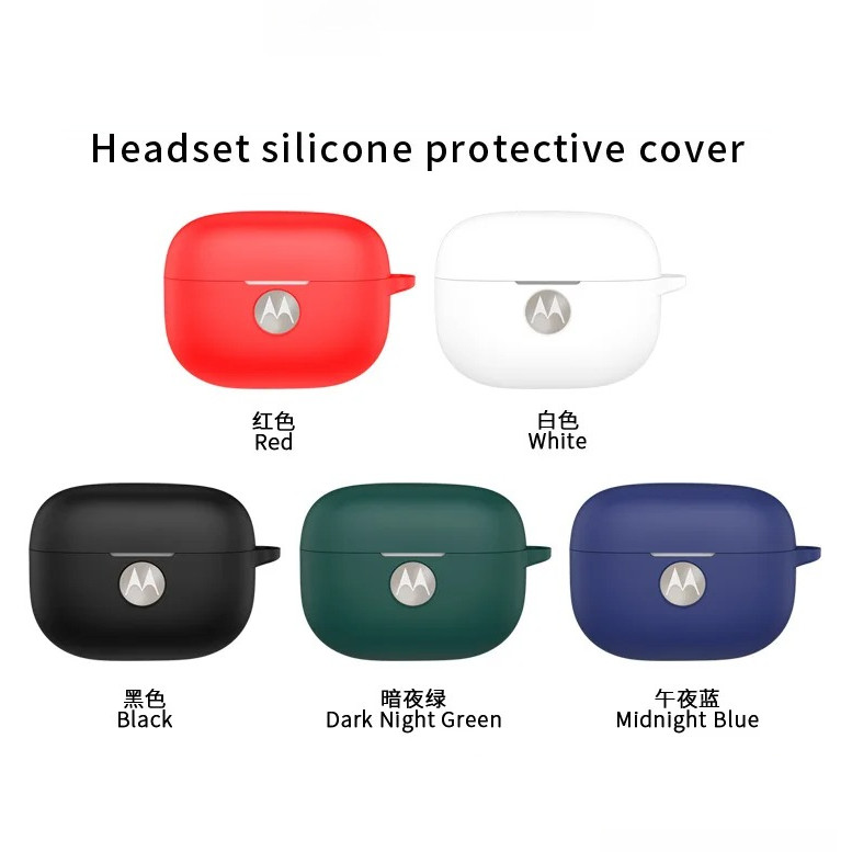 Capa De Fone De Ouvido De Cor Sólida Fundas Para Motorola Moto Buds 2 Pro Capas Silicone Macio À Prova De Choque Shell A