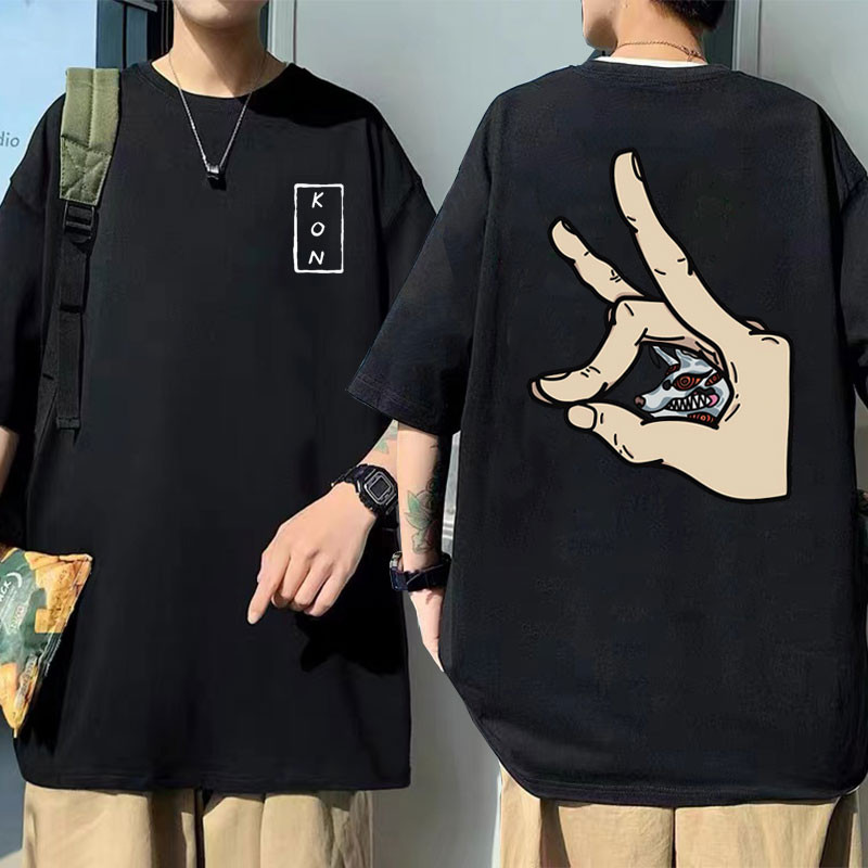 Camiseta Oversized Anime Unissex Estampado Kon | Chainsaw Man anime japonês coreano Novo