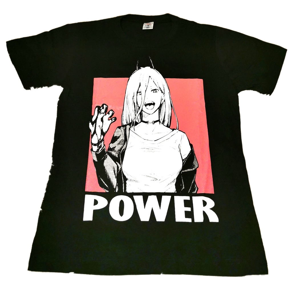 Camiseta Anime Chainsaw Man Power unissex 100％ algodao