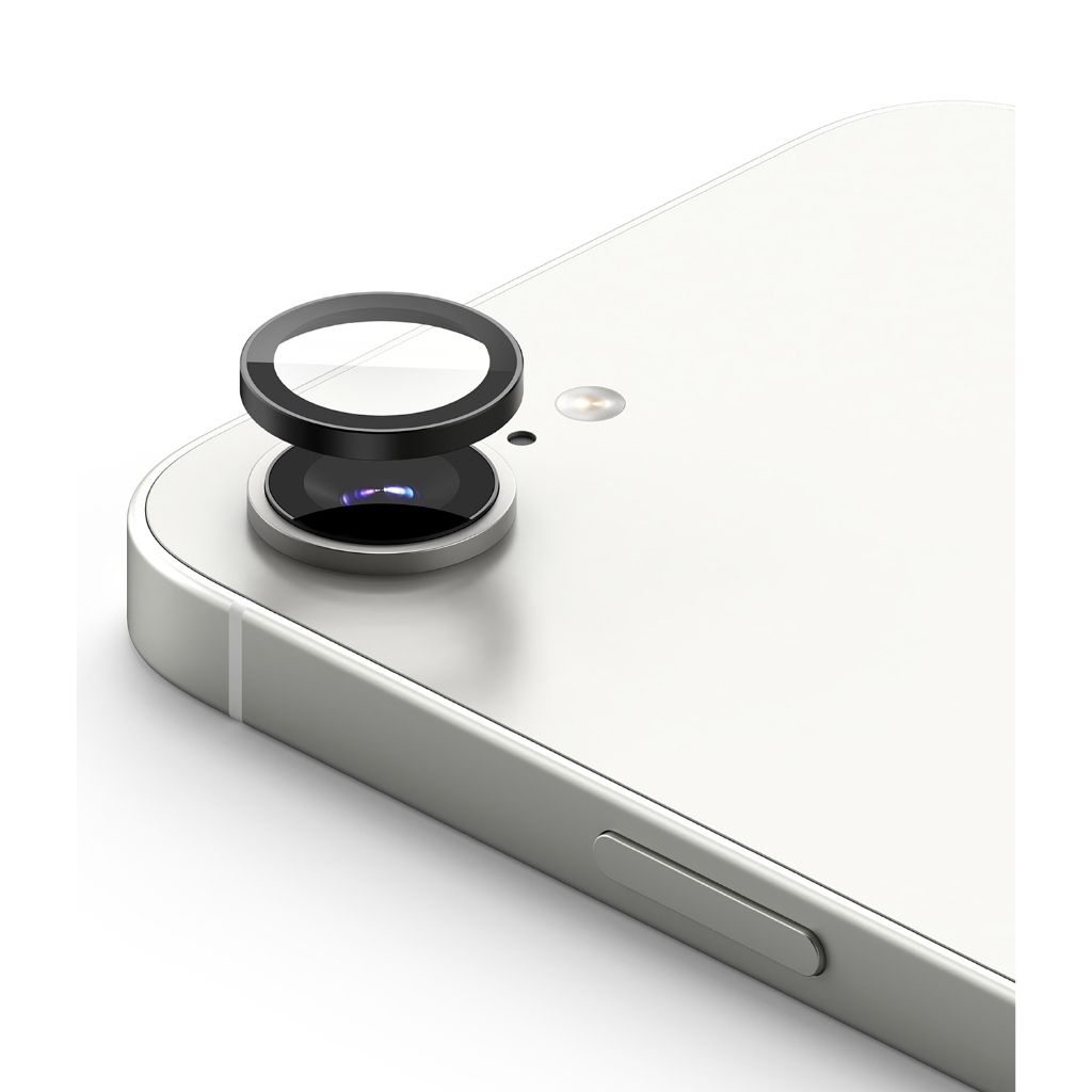 Ringke Camera Lens Frame Glass para iPhone 17e/16e Capa de Lente de Câmera com Moldura de Alumínio